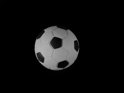 Soccer-Ball Low-poly 3D model