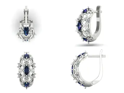 Earrings 39 3D print model