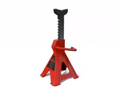 Jack Stand Low-poly 3D model