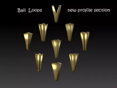 Bail Loops jewelry accessories 3D print model