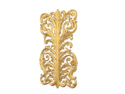 Classic decor ornament carved 40 3D model