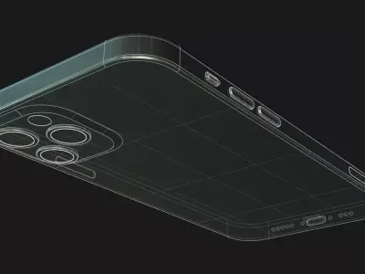 Micron Accurate iPhone 12 Pro 3D Model STEP Format 3D model