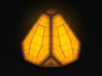 Sci-fi Pyramid - Lantern 3D model