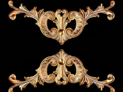 Classic carved 120 3D model