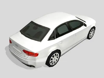 Audi A4 Low-poly 3D model