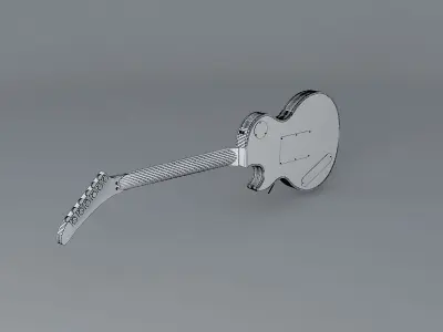 Gibson Fantasy guitar Free 3D model
