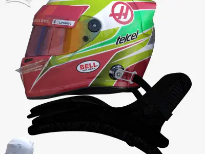 Gutierrez Helmet 2016 Low-poly 3D model