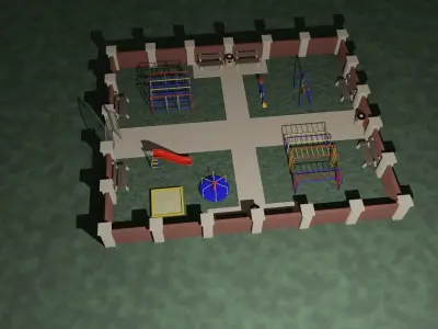 Childrens park 3D model