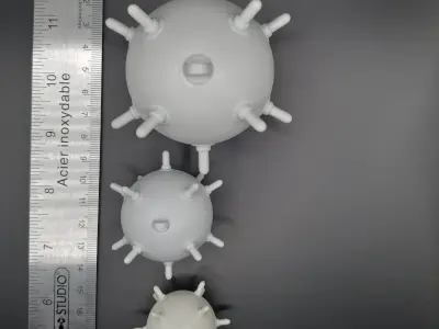 Naval Mine Christmas Decoration Tree Ball STL 3D print model