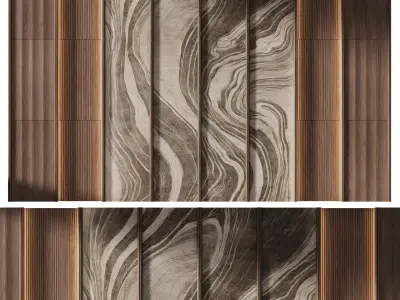 Decorative V63 Wall Panels 3D model