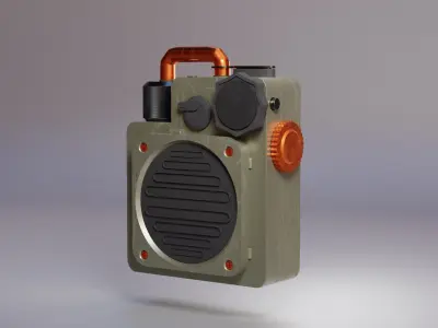 Retro Pocket Speaker Free 3D model