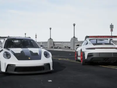 Porsche 911 GT3-RS 992 2023 Weissach Package RS 3D model  Low-poly 3D model