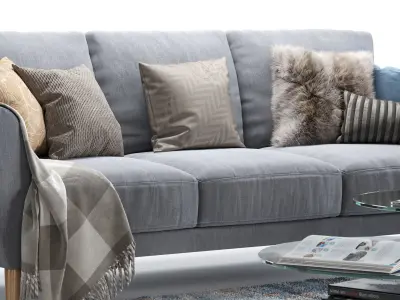 Aria sofa and armchair 3D model