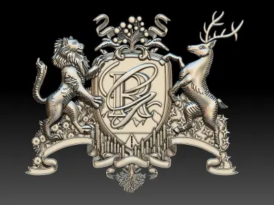 Coat of Arms 3D print model