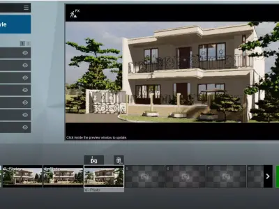 Classic Style 2 Storey House SketchUp Lumion Files Low-poly 3D model