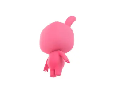 Cartoon Rabbit 3D model 2