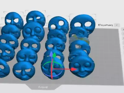 Thomas the Tank Engine Rare Face Pack  21 STL Files 3D Printable 3D print model