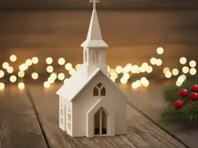 miniature church 3D print model
