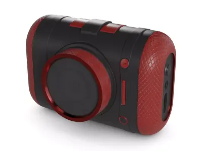 Dashcam Low-poly 3D model