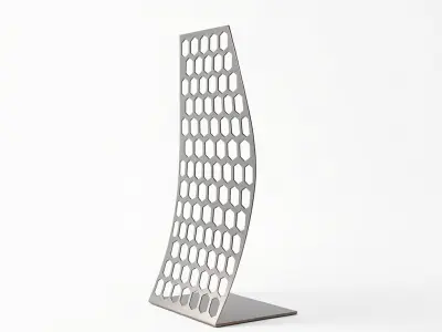 Contemporary Hexagonal Screen Decor Model Pack Low-poly 3D model