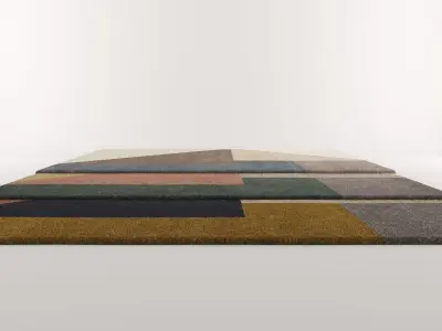 Linie design carpet Low-poly 3D model