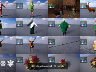Christmas Megapack 3D Model Collection