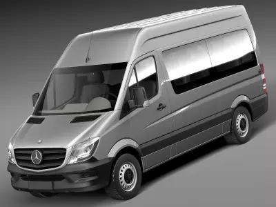 Mercedes-Benz Sprinter Passenger Van 2014 3D model