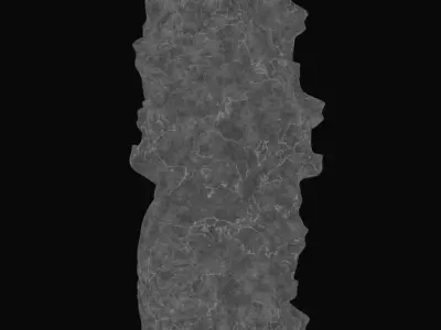 Totem Abstract Sculpture Low-poly 3D model