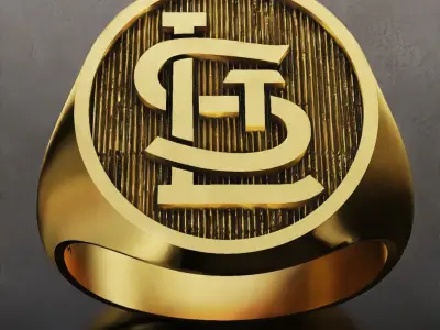 St Louis Cardinals Baseball Fans Rings 3D Print Models 3D print model