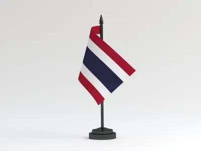 Table Flag Thailand 3D model