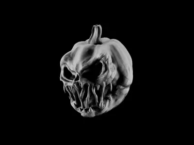 Scary Halloween Pumkin 3D print model