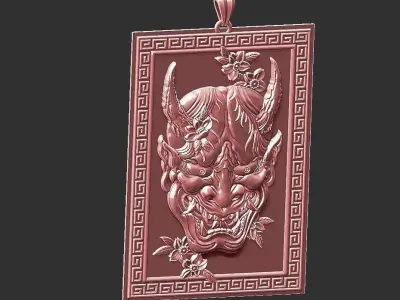 oni pendant 3D print model