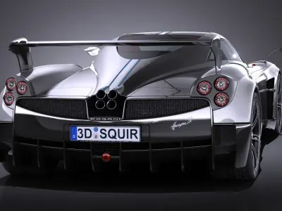 Pagani Huayra BC 2016 3D model