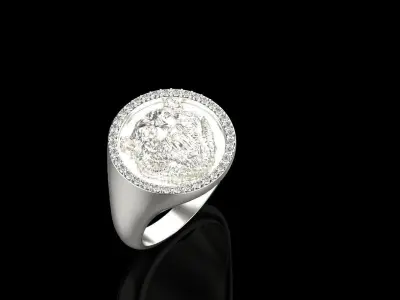 Bear ring hollow inside 3D print model