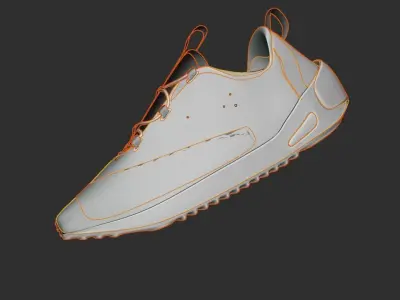 Generic Shoe - Footwear - Sneaker - Untextured 3D model