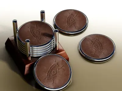 Chivas Regal Coasters - High Detailed 3D model