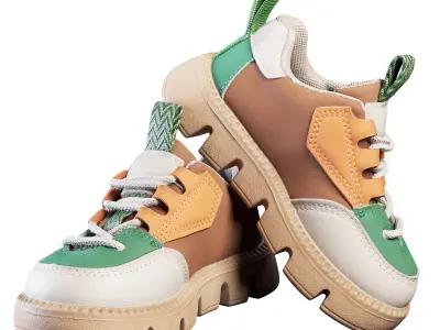 Kids Sneakers by ShishaNG 3D model