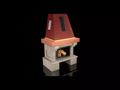 fireplace 3D model