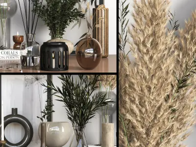 Decorative set 09 3D model