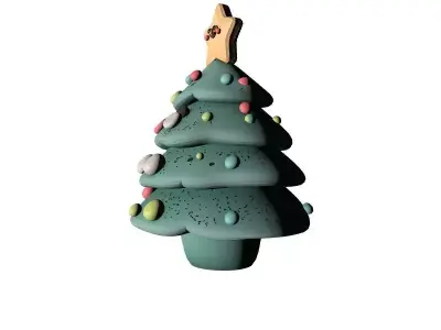 Christmas Tree 3D Printable Model 3D print model get