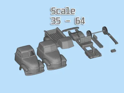 1951 Pickup 3100 3d printed Cars Old pickup 3D print model