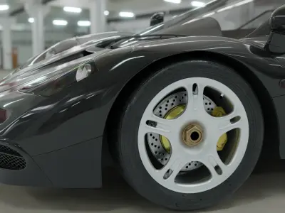 McLaren F1  Low-poly 3D model
