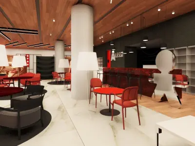 restaurant bar shop concept alessi and marcel wanders Free 3D model