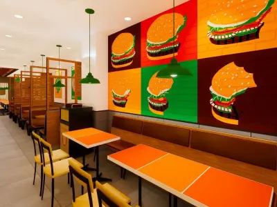 Detailed Burger King Restaurant Design - Prime Concept 2 3D model