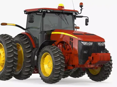 Tractor Dual Wheels 3D model