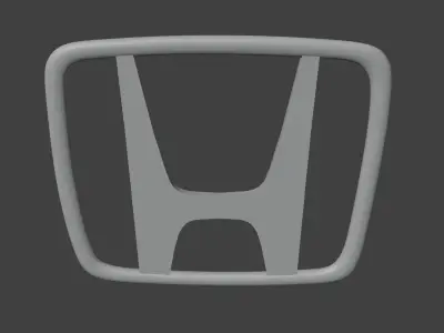 Honda emblem Low-poly 3D model