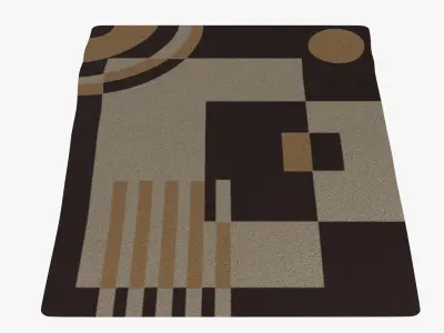 Art Deco Carpet 02 3D model