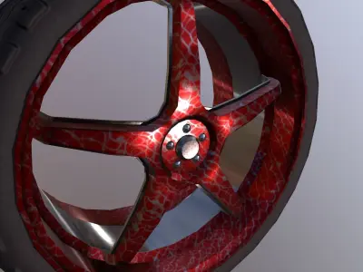 Tire Sport 2 Free low-poly 3D model