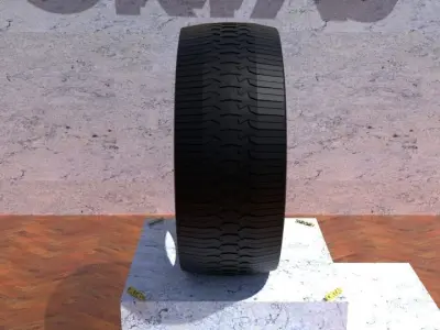 ORTAS TIRE NO 30 GAME READY Low-poly 3D model