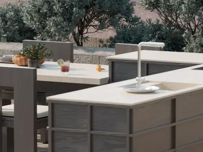 Modern Outdoor Kitchen 05 3D model